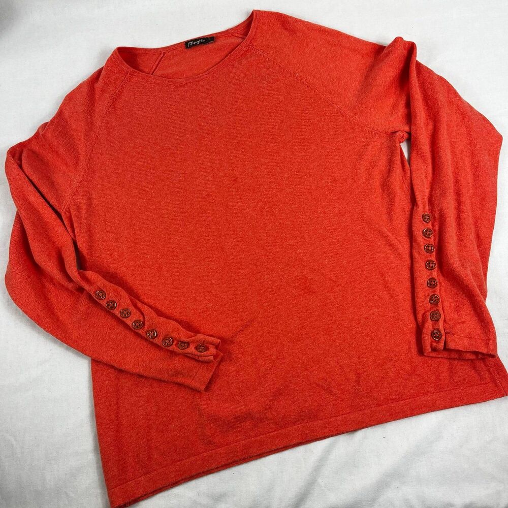 Burnt Orange J. McLaughlin Soft Lightweight Sweater L